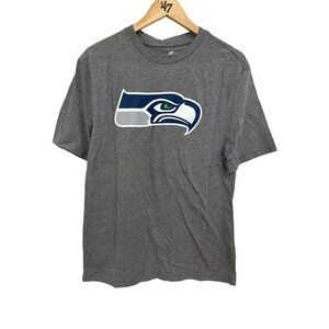 Fanatics NFL Russell Wilson #3 Heritage Short Sleeve TShirt Mens XS Gray NEW